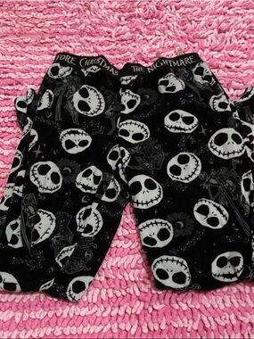 Nightmare-Inspired Black Kids Jogger Pajama Bottoms